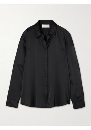 LISA YANG - Silk-satin Shirt - Black - 01,2