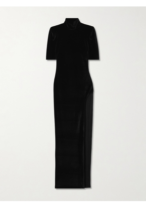 MÔNOT - Velvet Turtleneck Gown - Black - IT36,IT38,IT40,IT42,IT44,IT46