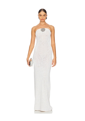 ASTA RESORT Chiara Column Dress in Ivory. Size L. Also in S, M.