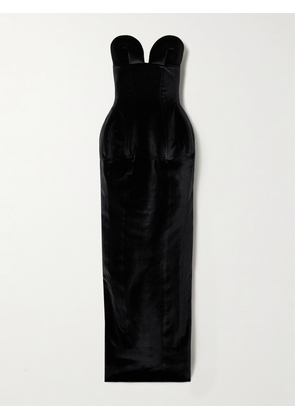 MÔNOT - Strapless Velvet Gown - Black - IT36,IT38,IT40,IT42,IT44,IT46