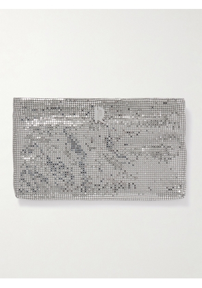 RABANNE - Pixel Chainmail Clutch - Silver - One size