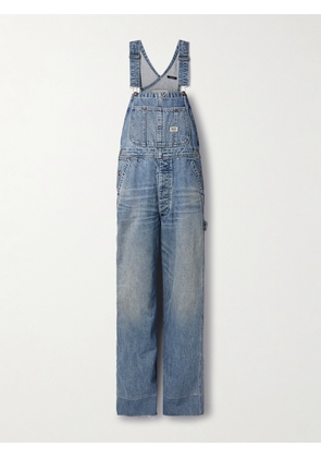 R13 - D'arcy Frayed Denim Overalls - Blue - x small,small,medium,large