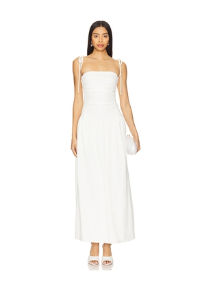 ALL THE WAYS Orelia Maxi Dress in White. Size L. Also in M, S, XS, XXS.