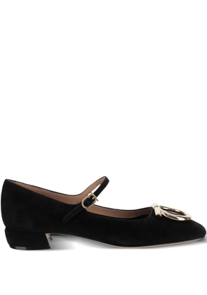 Ferragamo suede Mary Jane ballet flats - Black