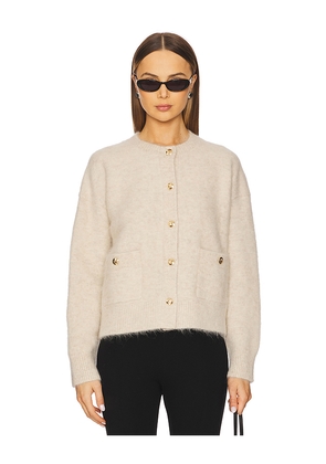 ANINE BING Bobbie Cardigan in Beige. Size L. Also in M.