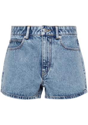 Alexander Wang Shorty embellished denim shorts - Blue