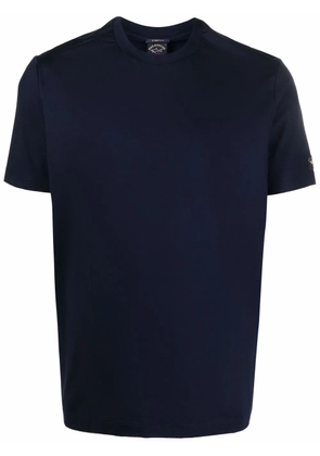 Paul & Shark logo-patch sleeve T-shirt - Blue