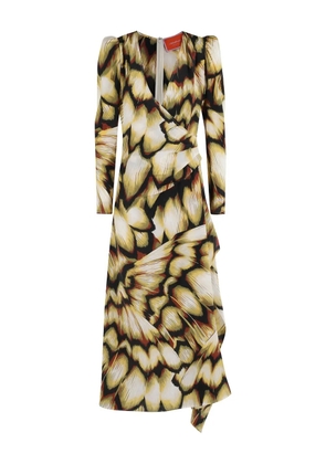 La DoubleJ Monarch abstract-print maxi dress - Neutrals