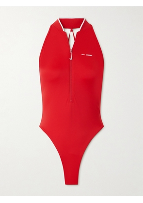Nike - + Jacquemus Recycled Halterneck Thong Swimsuit - Red - x small,small,medium,large,x large