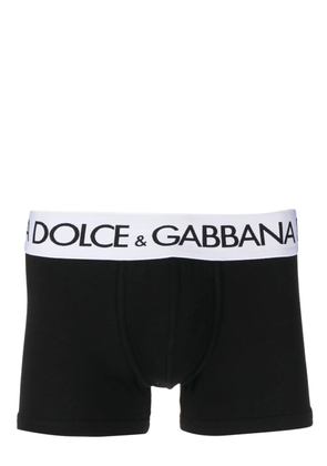 Dolce & Gabbana logo-waistband stretch boxers - Black