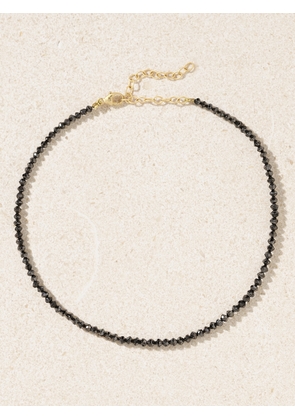 JIA JIA - Gold Diamond Anklet - Black - One size