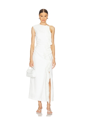 Clea Elijah Fringe Dress in White. Size M. Also in XS.