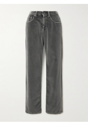 Brunello Cucinelli - Velour Pants - Gray - IT36,IT38,IT40,IT42,IT44,IT46,IT48,IT50