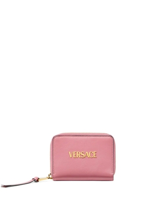 Versace Tag zip-up wallet - Pink