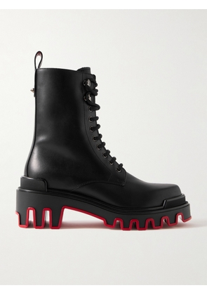 Christian Louboutin - Dune Trott Alta Leather Ankle Boots - Black - IT36,IT36.5,IT37,IT37.5,IT38,IT38.5,IT39,IT39.5,IT40,IT40.5,IT41,IT42