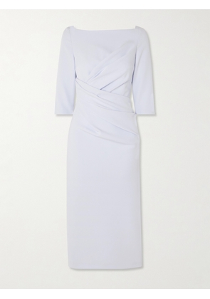 SAFIYAA - Asena Draped Crepe Midi Dress - Blue - FR 34,FR 36,FR 38,FR 40,FR 42,FR 44,FR 46