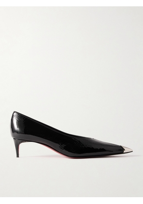 Christian Louboutin - Katissima 45 Embellished Patent-leather Point-toe Pumps - Black - IT36,IT37,IT37.5,IT38,IT38.5,IT39,IT39.5,IT40,IT40.5,IT41,IT41.5,IT42