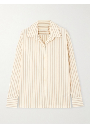 Faithfull - Vados Striped Cotton-poplin Shirt - Ivory - x small,small,medium,large,x large,xx large