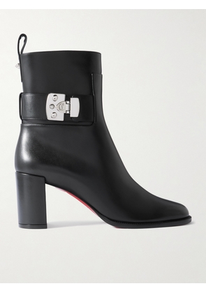 Christian Louboutin - Booty Lock 70 Embellished Leather Ankle Boots - Black - IT36,IT36.5,IT37,IT37.5,IT38,IT38.5,IT39,IT39.5,IT40,IT40.5,IT41,IT42