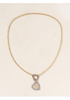 Lucy Delius - Chubby Love Belcher 14-karat Gold, Rhodium-plated And Diamond Necklace - One size