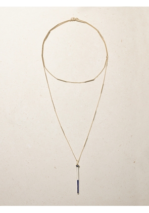 Lucy Delius - The Lucky One 14-karat Gold, Sapphire And Diamond Necklace - Blue - One size