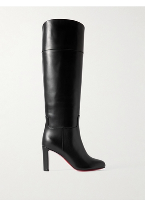 Christian Louboutin - Loo Botta 85 Leather Knee Boots - Black - IT35,IT36.5,IT37,IT37.5,IT38,IT38.5,IT39,IT39.5,IT40,IT41,IT41.5,IT42