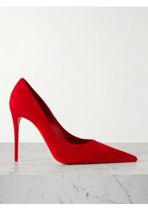 Christian Louboutin - Kate Max 100 Suede Point-toe Pumps - Red - IT34,IT35,IT35.5,IT36,IT36.5,IT37,IT37.5,IT38,IT38.5,IT39,IT39.5,IT40,IT40.5,IT41,IT41.5,IT42