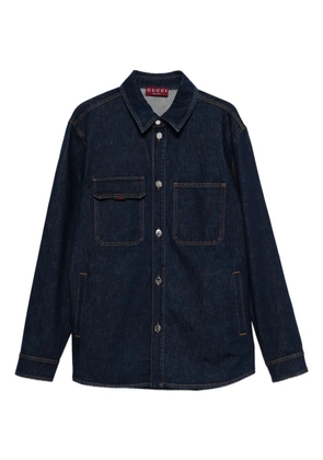 Gucci button-fastening denim shirt - Blue