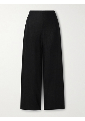 Faithfull - Ilride Linen Straight-leg Pants - Black - x small,small,medium,large,x large,xx large