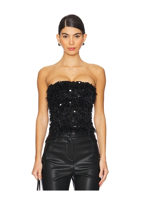 CULTNAKED Power Bandeau Top in Black. Size L. Also in M, S, XXS.