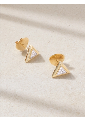 Marina B - Triangolini 18-karat Yellow And White Gold Diamond Earrings - One size