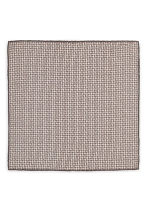 Brunello Cucinelli woven pocket square - Brown