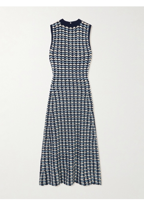 ESCVDO - Pacifico Crocheted Cotton Maxi Dress - Blue - x small,small,medium,large,x large