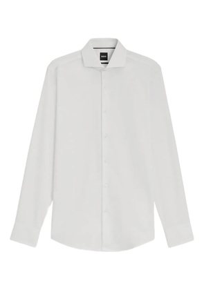BOSS long-sleeve button-fastening shirt - White