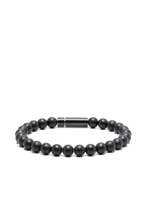 Le Gramme ceramic-beads bracelet - Black
