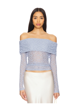 ASTR the Label Diamante Top in Baby Blue. Size L. Also in XL.
