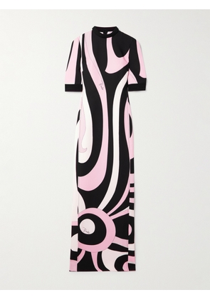 PUCCI - Printed Crepe Maxi Dress - Pink - IT38,IT40,IT42,IT44,IT46