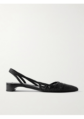 Gabriela Hearst - Perro Woven Leather Slingback Pumps - Black - IT36,IT36.5,IT37,IT37.5,IT38,IT38.5,IT39,IT39.5,IT40,IT40.5,IT41,IT42