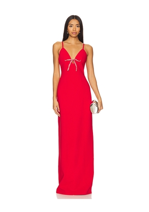 Cinq a Sept Adele Gown in Red. Size 0. Also in 00, 10, 2, 4, 6, 8.