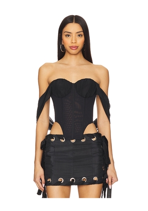 AMOR MIA Assassin Corset Top in Black. Size M. Also in S.