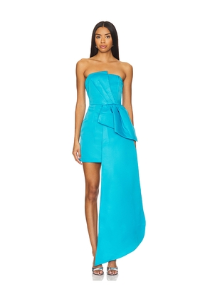 ELLIATT Alice Bow Dress in Blue. Size M. Also in XS.