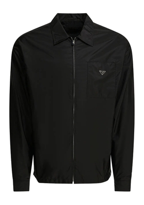 Prada triangle-logo jacket - Black