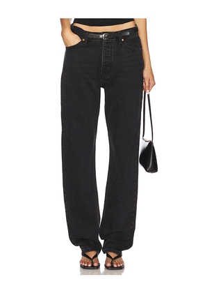 Aya Muse Tapered Jeans in Black. Size L. Also in M.