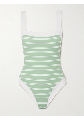 Marysia - Bianco Striped Swimsuit - Green - x small,small,medium,large,x large,xx large