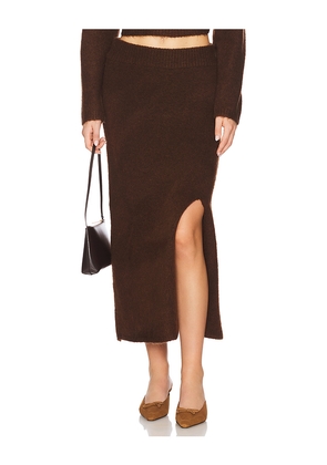 ASTR the Label Sinsa Skirt in Brown. Size L. Also in M, S, XL/1X.