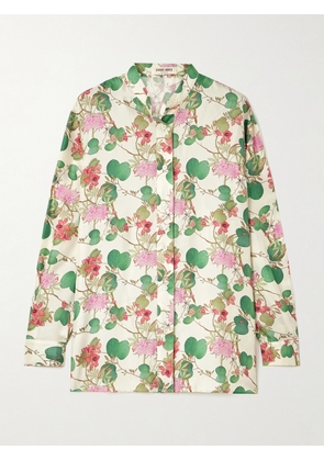 Emporio Sirenuse - Kelsy Silk-satin Shirt - White - IT38,IT40,IT42,IT44,IT46,IT48,IT50