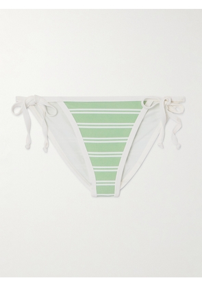 Marysia - Bianco Striped Bikini Briefs - Green - xx small,x small,small,medium,large,x large,xx large