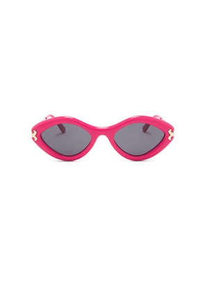 Emilio Pucci Oval Sunglasses in Fuchsia.