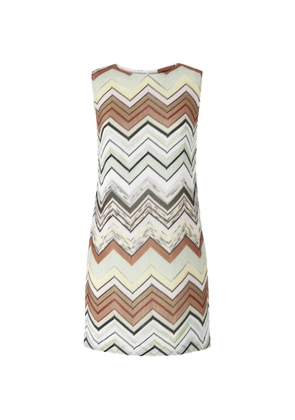Missoni zigzag-pattern sleeveless mini dress - Green