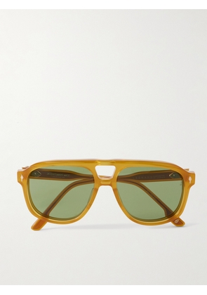 Jacques Marie Mage - Leonard Aviator-style Acetate Sunglasses - Yellow - One size